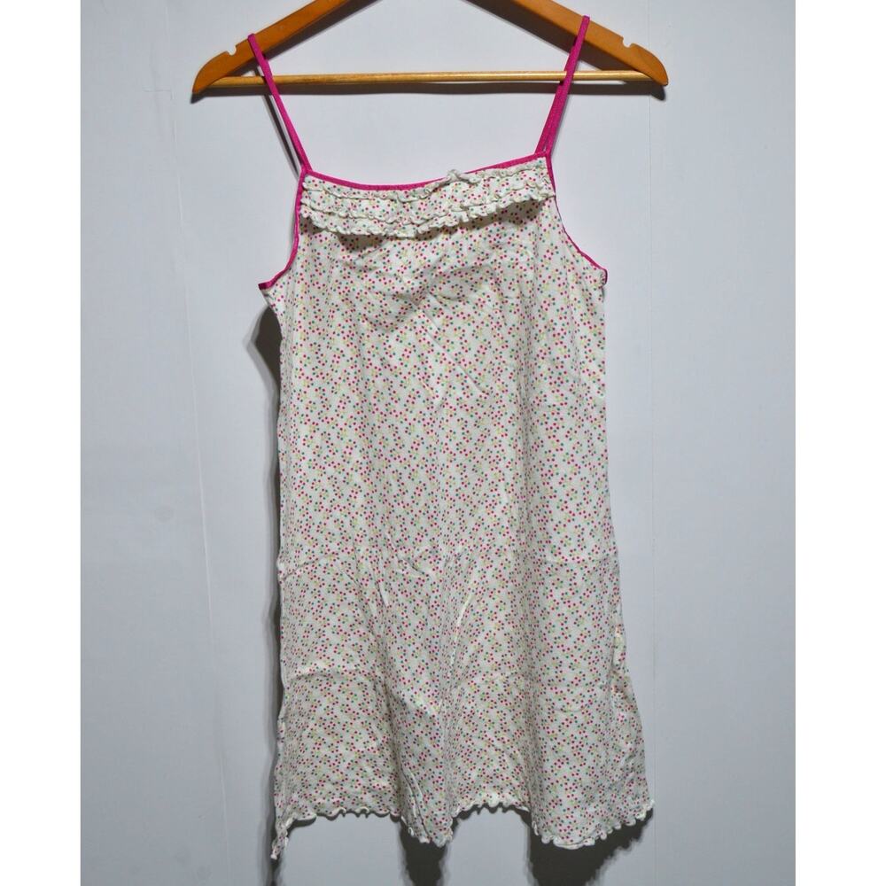 Gap Body 100% Cotton Nightgown Size Medium White Pink Green